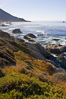 View of ocean south of Carmel near Big Sur, California View of ocean south of Carmel near Big Sur, California