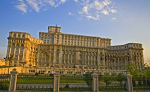 A view of the palace of the Parliament in Bucharest Romania A view of the palace of the Parliament in Bucharest Romania