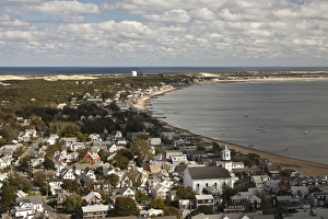 View of Provincetown, Cape Cod, from Pilgrim Tower, Massachusetts View of Provincetown, Cape Cod, from Pilgrim Tower, Massachusetts