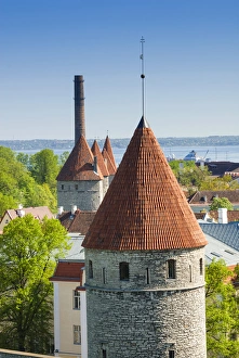 View of Tallinn from Toompea hill, Old Town of Tallinn, UNESCO World Heritage Site View of Tallinn from Toompea hill, Old Town of Tallinn, UNESCO World Heritage Site