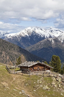 View over the the Ulten valley (Ultental) with Alpe Pilsbergalm Europe, Central Europe View over the the Ulten valley (Ultental) with Alpe Pilsbergalm Europe, Central Europe