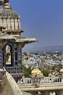 View of Udaipur from City Palace, Udaipur, India View of Udaipur from City Palace, Udaipur, India