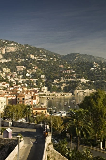 View of Villefranche in morning light. Near Nice in the South of France View of Villefranche in morning light. Near Nice in the South of France