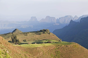 The village Amiwalka near Semien Mountains National Park, Ethiopia The village Amiwalka near Semien Mountains National Park, Ethiopia