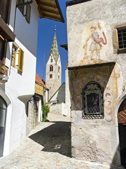 Villanders (Vilandro) in valley Eisack (isarco), the old town. Europe, Central Europe Villanders (Vilandro) in valley Eisack (isarco), the old town. Europe, Central Europe