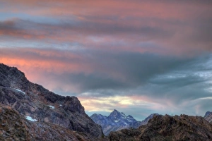 WA, Alpine Lakes Wilderness, Stuart Range, Argonaut Peak, sunset WA, Alpine Lakes Wilderness, Stuart Range, Argonaut Peak, sunset