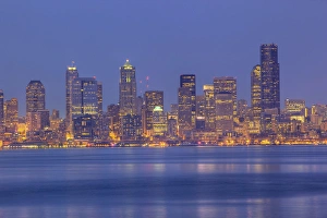 WA, Seattle, Seattle skyline and Elliott Bay from West Seattle WA, Seattle, Seattle skyline and Elliott Bay from West Seattle