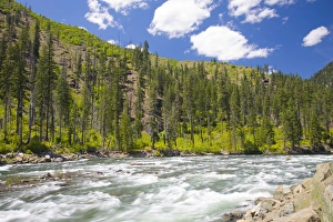 WA, Wenatchee National Forest, near Leavenworth, Wenatchee River flowing through WA, Wenatchee National Forest, near Leavenworth, Wenatchee River flowing through