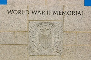 Washington, DC, National WWII Memorial, emblem Washington, DC, National WWII Memorial, emblem