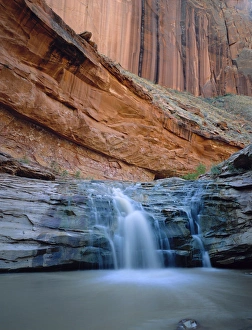 A waterfall on the Escalante River in Coyote Gulch, Grand Staircase-Escalante Nat'l A waterfall on the Escalante River in Coyote Gulch, Grand Staircase-Escalante Nat'l