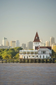 waterfront view of Classic Club de Pescadoras, with Downtown highrises of Buenos waterfront view of Classic Club de Pescadoras, with Downtown highrises of Buenos