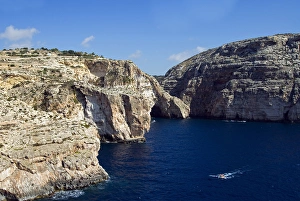 Wied Iz Zurrieq, Aerial View, Malta Island, Republic of Malta Wied Iz Zurrieq, Aerial View, Malta Island, Republic of Malta