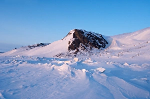 winter landscape on Herschel island, on the frozen Arctic ocean winter landscape on Herschel island, on the frozen Arctic ocean