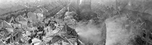 Bomb damage in Kilgour Road, SE London, WW2 Bomb damage in Kilgour Road, SE London, WW2