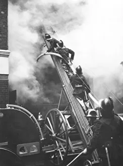 Firefighters in action, Eagle Street, London WC1 Firefighters in action, Eagle Street, London WC1