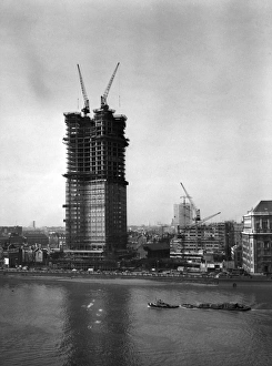 Millbank Tower under construction, London SW1 Millbank Tower under construction, London SW1