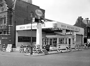 Petrol station, Old Brompton Road, London SW7 Petrol station, Old Brompton Road, London SW7