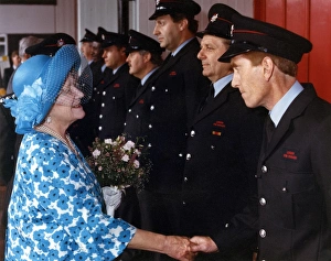 Visit by HM The Queen Mother to Chelsea Fire Station Visit by HM The Queen Mother to Chelsea Fire Station