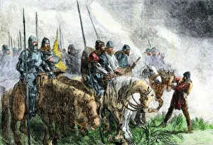 Battle of Agincourt about to begin, 1415 Battle of Agincourt about to begin, 1415