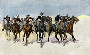 Horse Collection: Buffalo soldiers charging to the rescue