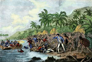 Captain Cook killed by Hawaiian natives, 1779 Captain Cook killed by Hawaiian natives, 1779