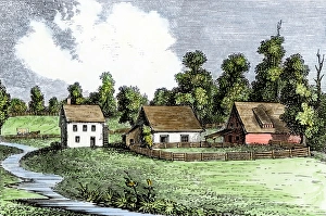 Colonial farm in Germantown, Pennsylvania Colonial farm in Germantown, Pennsylvania