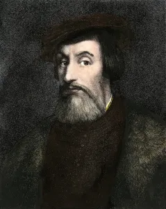 Hand Colored Prints: Hernando Cortes, conqueror of Mexico