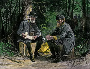 General Lee and General Jackson before Chancellorsville, US Civil War General Lee and General Jackson before Chancellorsville, US Civil War
