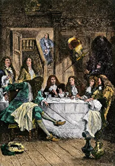 La Fontaine, Moliere, Racine, and other French writers, 1600s La Fontaine, Moliere, Racine, and other French writers, 1600s