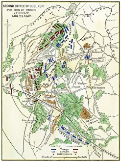 Map of the Second Battle of Bull Run, 1862 Map of the Second Battle of Bull Run, 1862