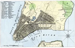 Americas Prints: 1789 Manhattan Map Print