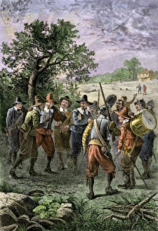 New England colonial militia, 1600s New England colonial militia, 1600s