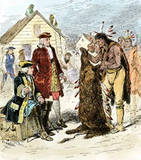 Oglethorpe and Tomo-chichi becoming friends in colonial Georgia Oglethorpe and Tomo-chichi becoming friends in colonial Georgia