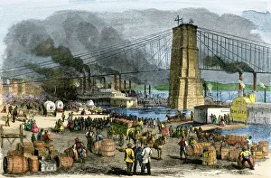 Ohio River at Cincinnati, Ohio, 1860s Ohio River at Cincinnati, Ohio, 1860s