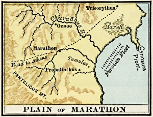 Plain of Marathon in ancient Greece Plain of Marathon in ancient Greece