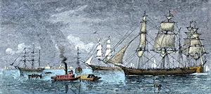 Seaport of Galveston, Texas, 1800s Seaport of Galveston, Texas, 1800s