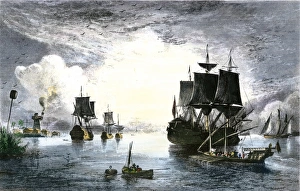 Ships entering the Mississippi River from the Gulf of Mexico, 1700s Ships entering the Mississippi River from the Gulf of Mexico, 1700s
