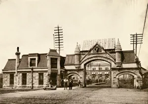 Union Stockyards entrance, Chicago, 1890s Union Stockyards entrance, Chicago, 1890s