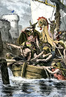 Viking attack on Paris, France, 885 AD Viking attack on Paris, France, 885 AD