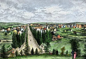 Washington DC from Capitol Hill in 1800 Washington DC from Capitol Hill in 1800
