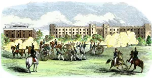 West Point artillery drill, 1850s West Point artillery drill, 1850s