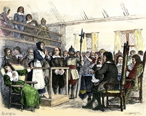 Wife of Giles Corey tried for witchcraft in Salem Wife of Giles Corey tried for witchcraft in Salem