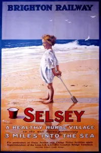 Selsey Tram Railway Print, 1908