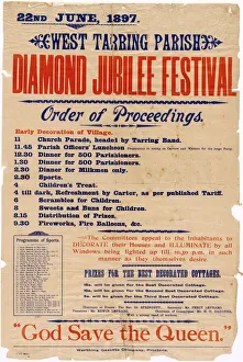 Diamond Jubilee Poster for West Tarring, 1897 Diamond Jubilee Poster for West Tarring, 1897
