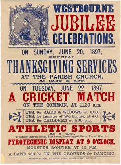Diamond Jubilee Poster for Westbourne, 1897 Diamond Jubilee Poster for Westbourne, 1897
