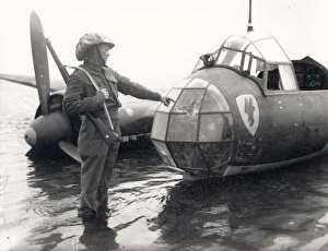 Downed Junkers 88, Pagham Harbour, 9 Sep 1940 Downed Junkers 88, Pagham Harbour, 9 Sep 1940