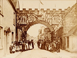 Jubilee Arch, West Gate, Chichester, 1897 Jubilee Arch, West Gate, Chichester, 1897