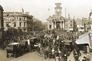 Presentation of a tank in South Street, Worthing Presentation of a tank in South Street, Worthing
