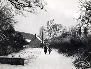 Snow picture at West Burton, Bury, January 1940 Snow picture at West Burton, Bury, January 1940