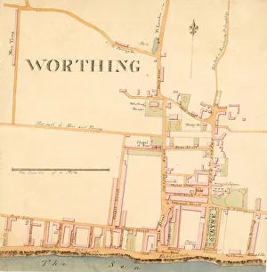 Street Plan of Worthing c1830 Street Plan of Worthing c1830